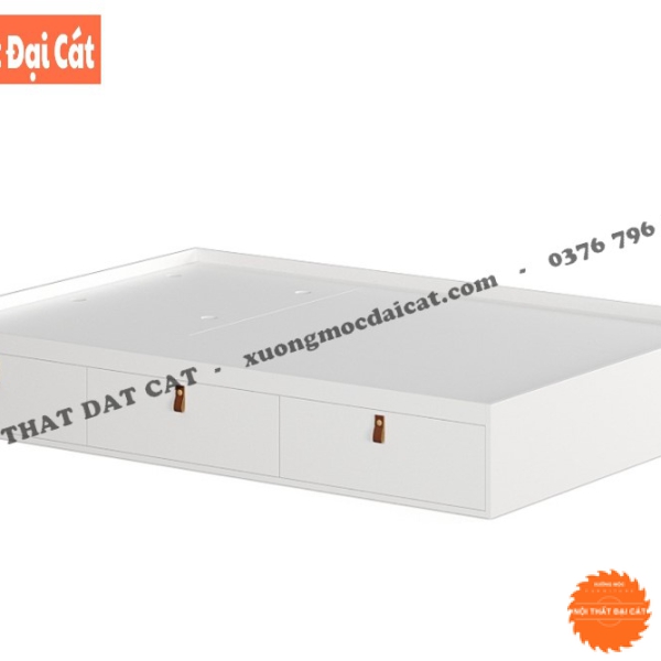 Giường ngủ gỗ phong cách 3 hộc kéo G129
