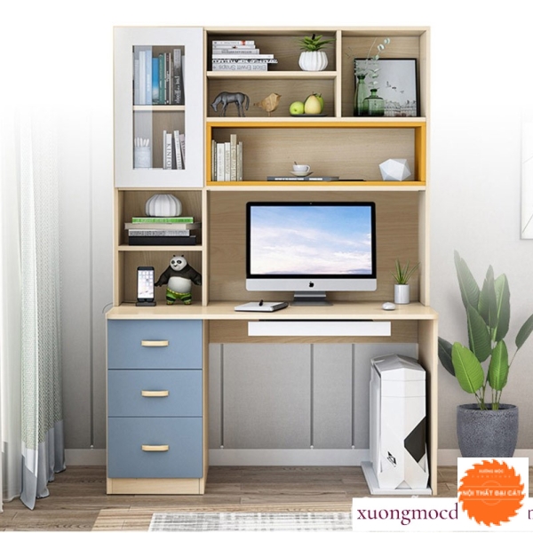 Bàn học kệ sách đẹp BH009