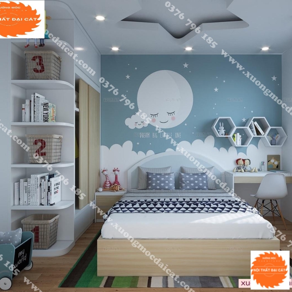 Combo phòng ngủ đáng yêu cho bé PNTE012