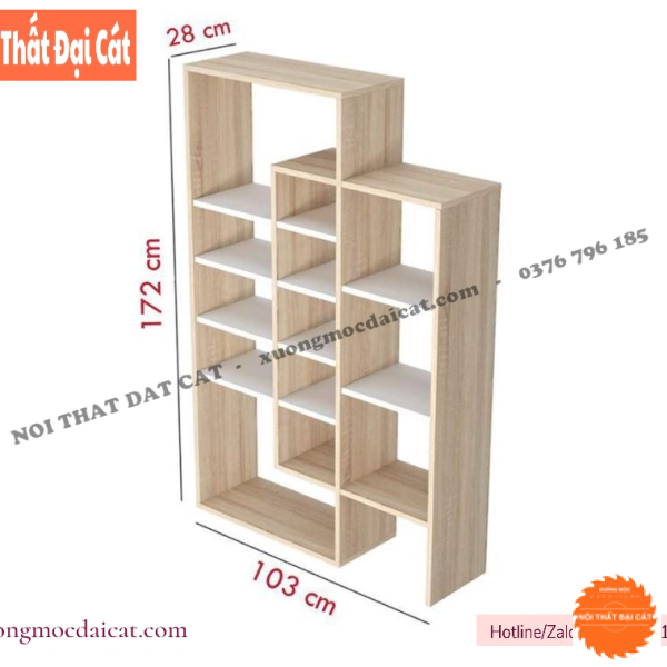Kệ sách đứng thiết kế nhiều tầng KS233