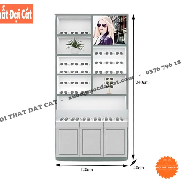 Kệ tủ trưng bày mắt kính KG041