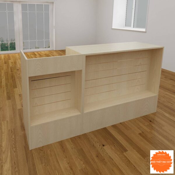 Quầy thu ngân gỗ cho shop QTN001