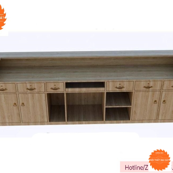 Quầy bar pha chế đẹp đơn giản QB006