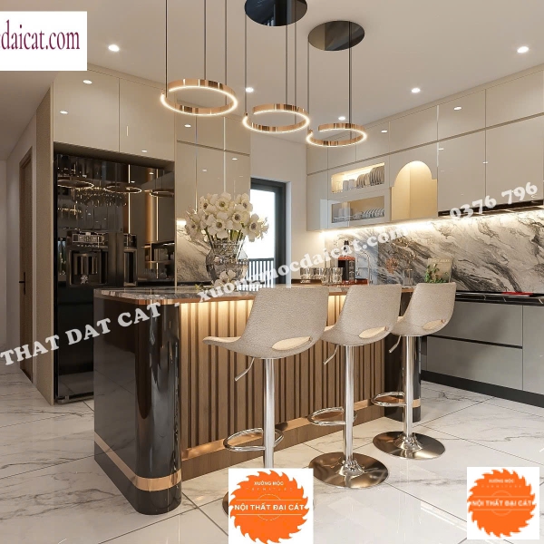 Bàn đảo bếp hiện đại ĐB036