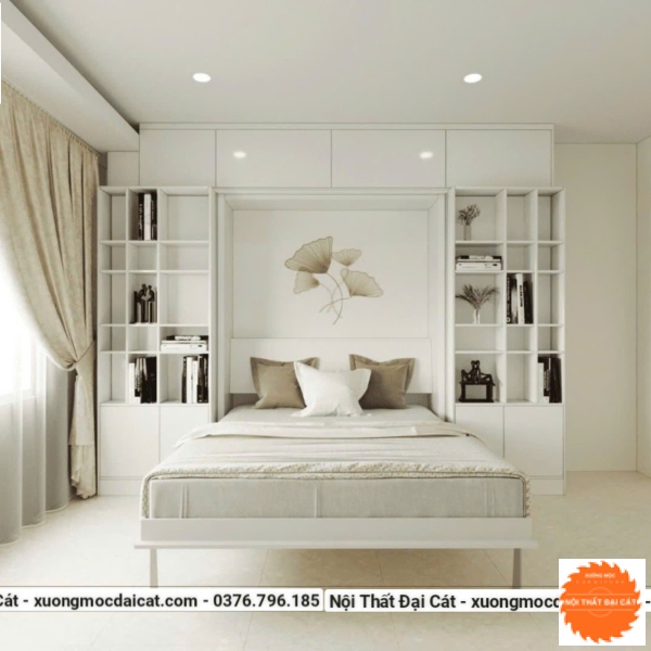 Giường gấp thông minh thành tủ đẹp GG018