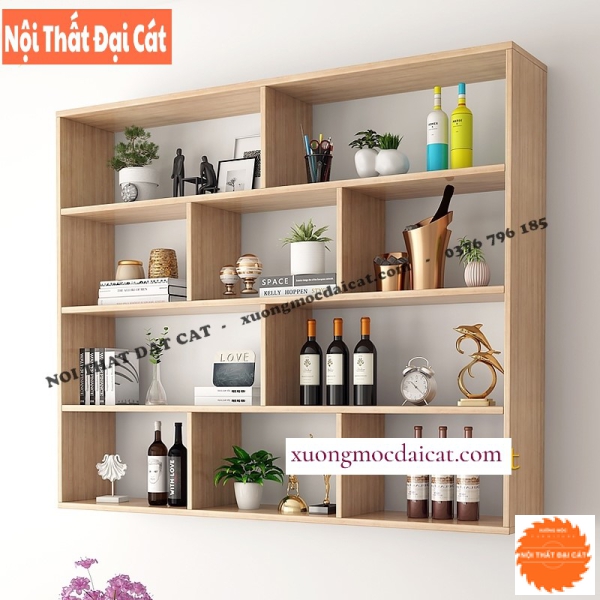 Kệ trang trí rượu treo tường TR076