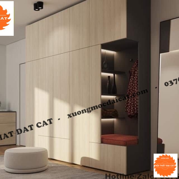 Tủ áo quần gỗ công nghiệp MS22299