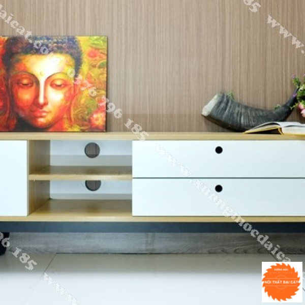 Kệ tivi bằng gỗ thiết kế thông minh KTV316