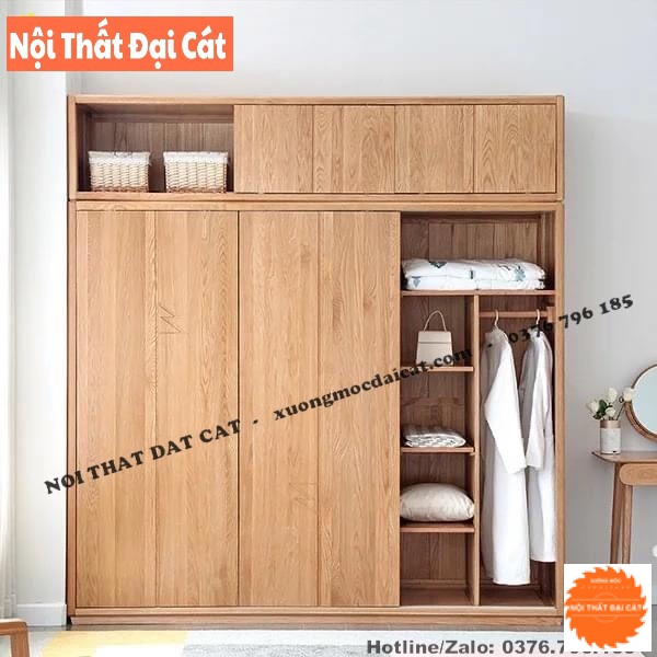 Tủ áo quần gỗ cửa lùa MS22305