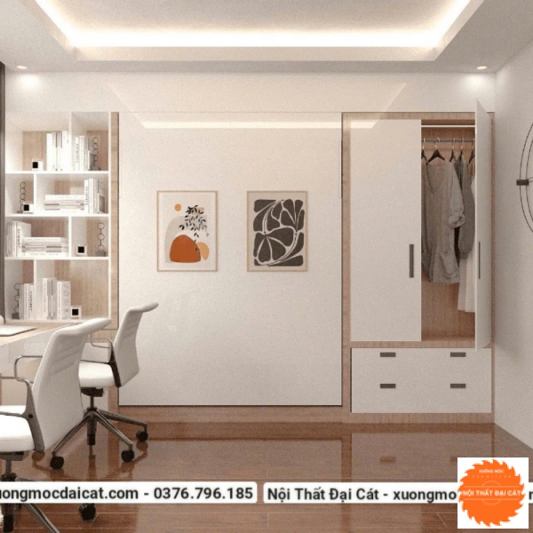 Giường gấp thành tủ hiện đại GG020