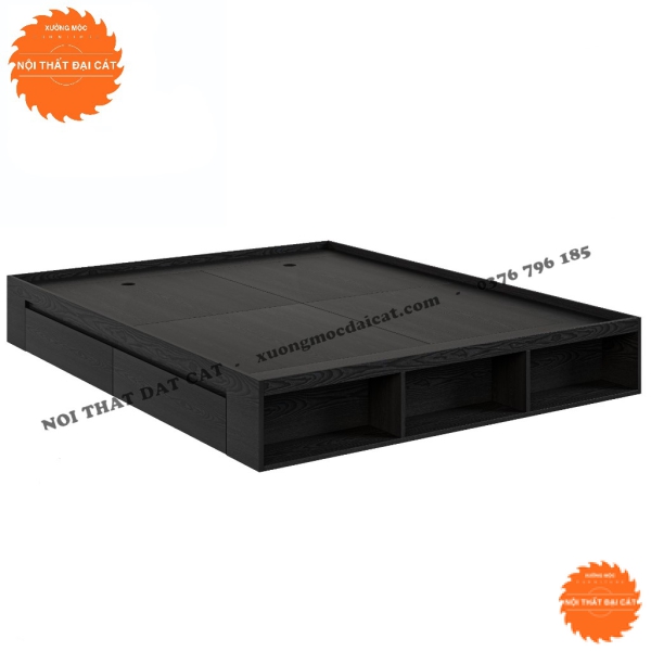 Giường ngủ 2 hộc kéo kèm 3 ngăn để đồ G132