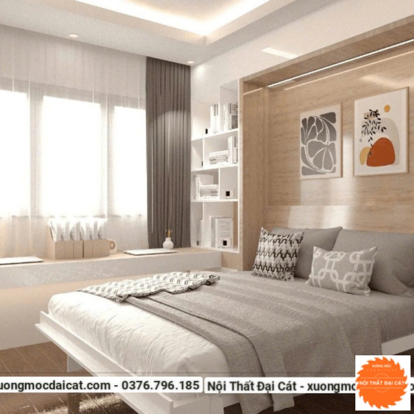 Giường gấp thành tủ hiện đại GG020