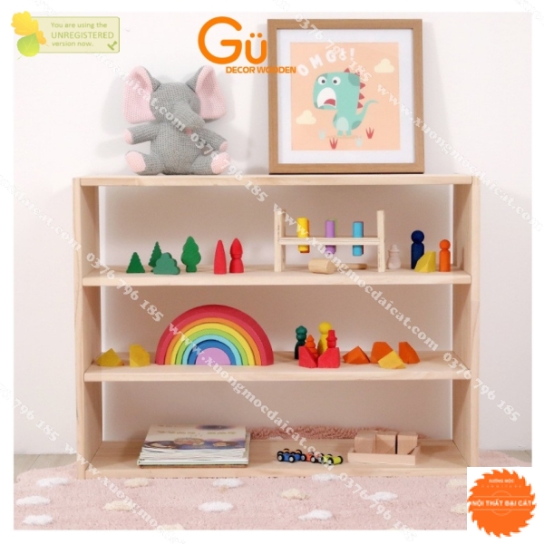 Kể để đồ chơi bằng gỗ công nghiệp KĐC021