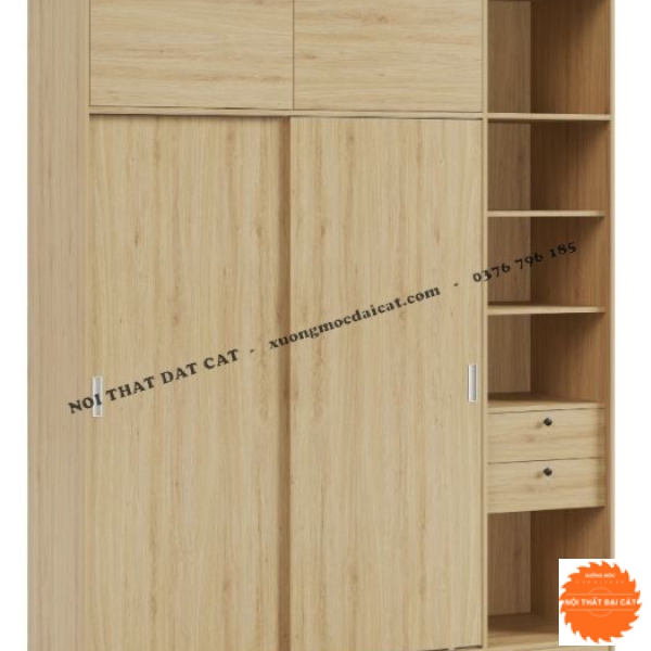 Tủ quần áo cửa lùa gỗ MDF TA430