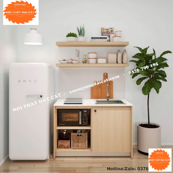 Tủ bếp nhỏ gọn cho phòng bếp TBN057