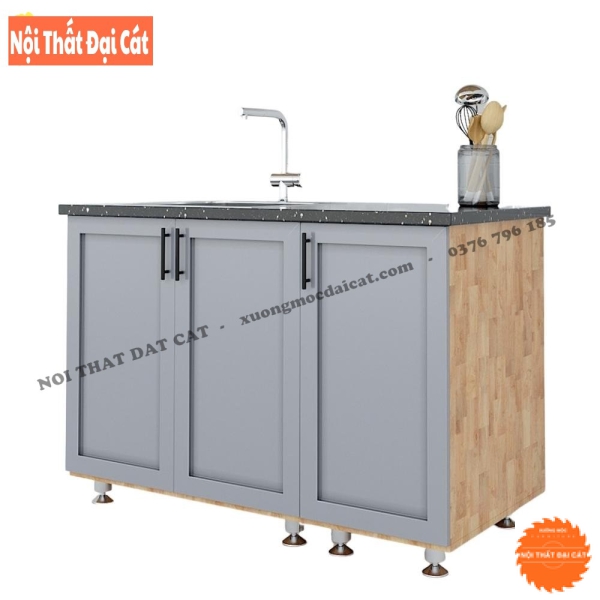 Tủ bếp mini gỗ công nghiệp TBMN002