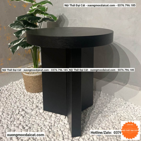 Bàn gỗ cạnh sofa bằng gỗ BGS023