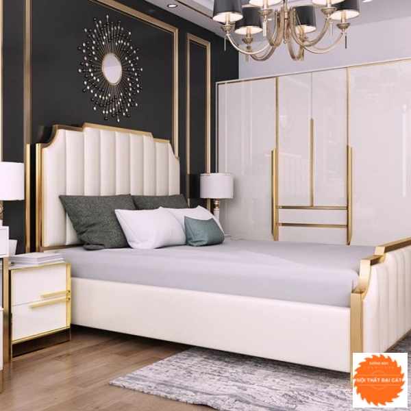 Giường bọc nệm cao cấp GBN002