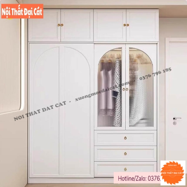 Tủ áo quần thiết kế kịch trần TA472