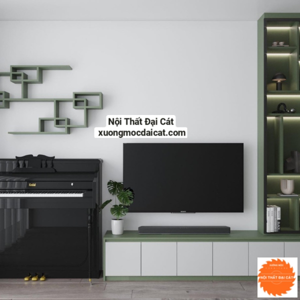 Kệ tivi kết hợp kệ trang trí KTV327
