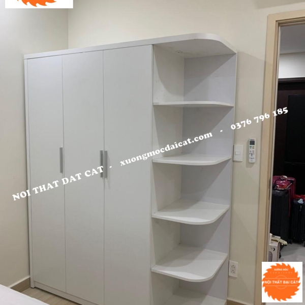 Tủ áo quần full trắng MS22179