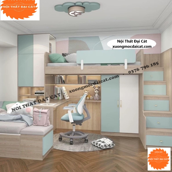Combo nội thất phòng ngủ cho bé PNTE021