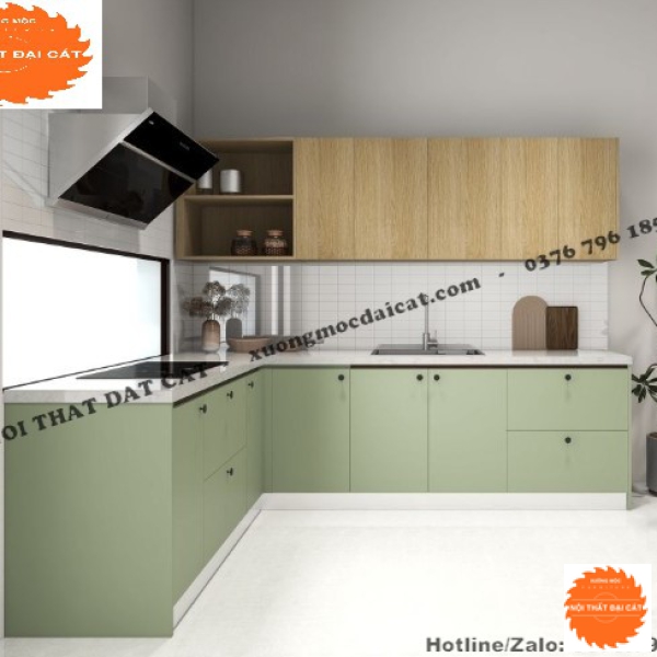 Tủ bếp chữ L đa năng TB0126