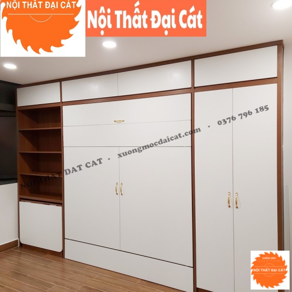 Giường gấp đa năng kèm tủ đựng đồ GG019