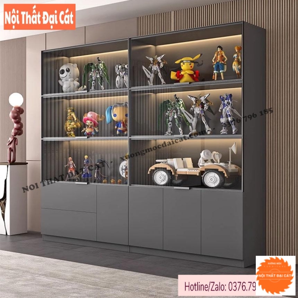 Kệ tủ trưng bày trang trí mô hình KG043