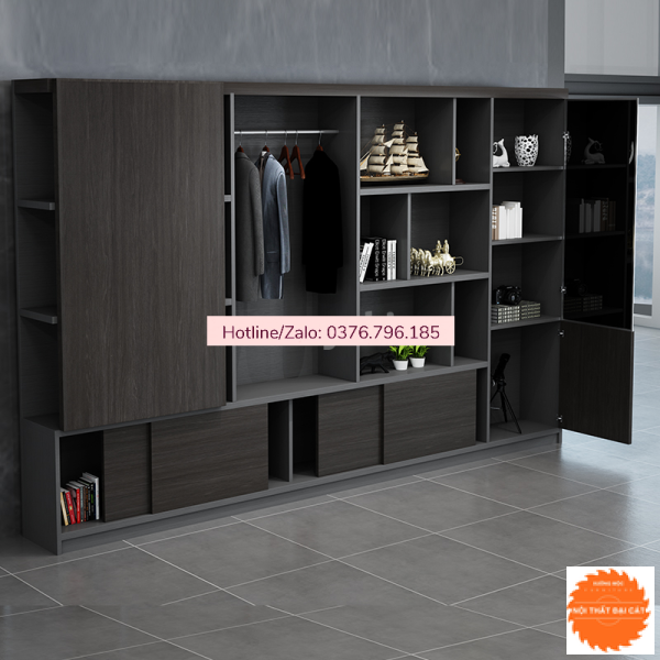 Tủ giám đốc lưu trữ hồ sơ màu tối TGĐ020