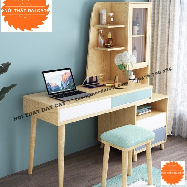 Bàn trang điểm thiết kế kèm kệ BTĐ106