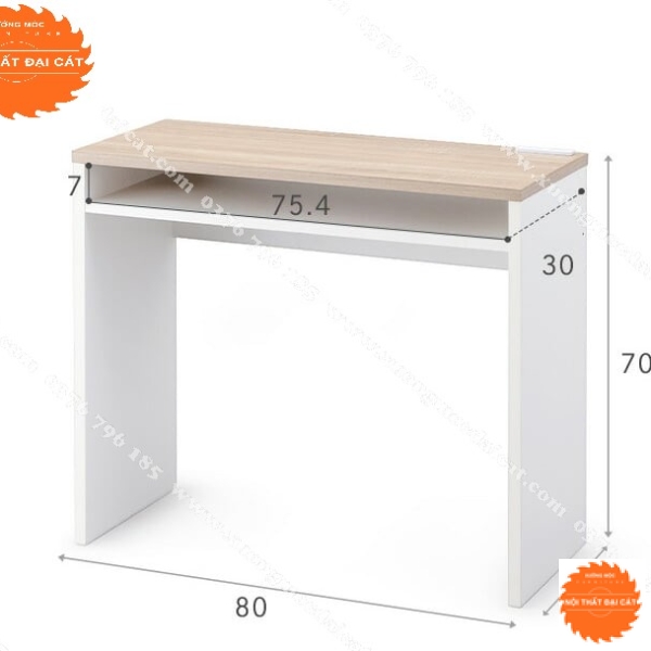 Bàn học làm bằng gỗ MDF BH047 