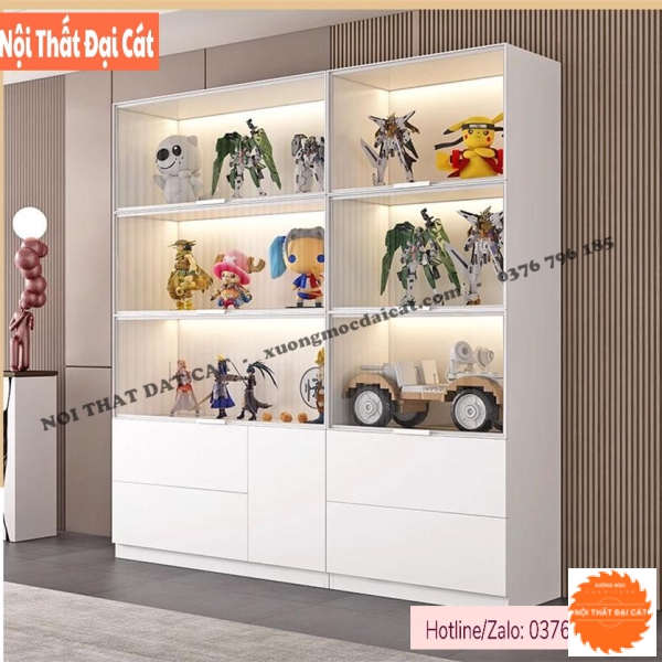 Kệ tủ trưng bày trang trí mô hình KG043