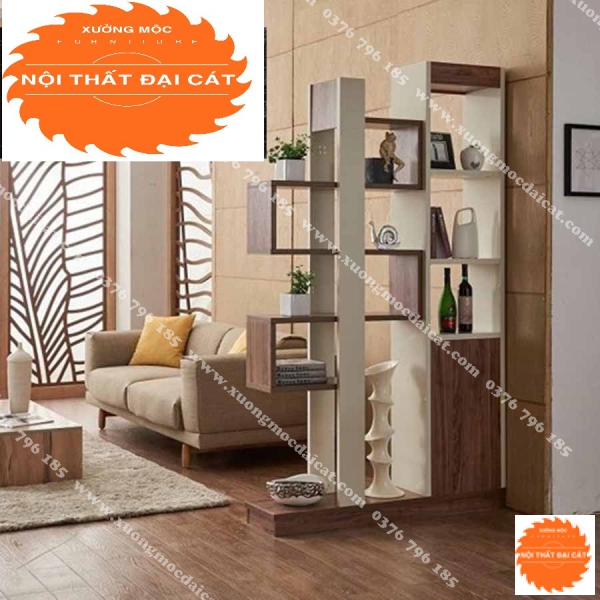 Tủ kệ để rượu phòng khách căn hộ TR050