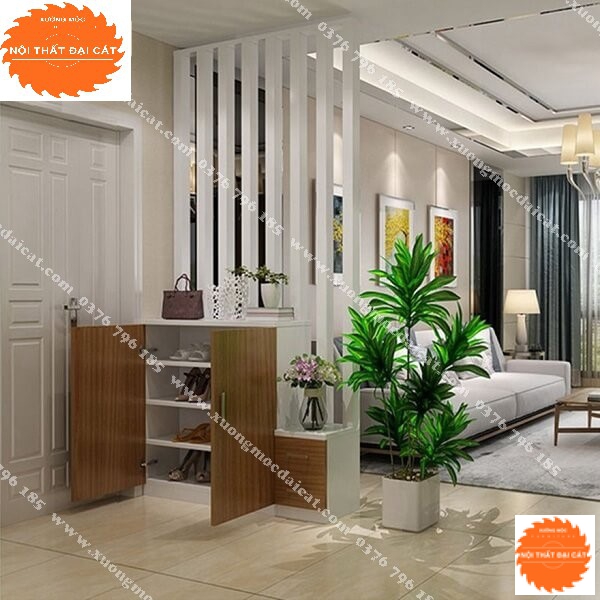 Vách ngăn kết hợp tủ giày VN061