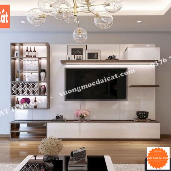 Kệ tivi kết hợp kệ rượu KKH072