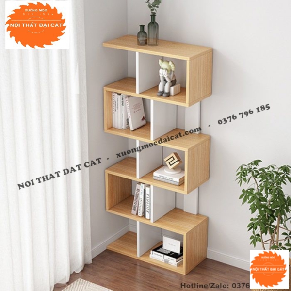 Kệ sách đứng 5 tầng bằng gỗ KS153
