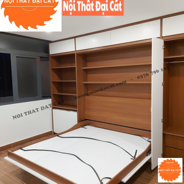 Giường gấp đa năng kèm tủ đựng đồ GG019