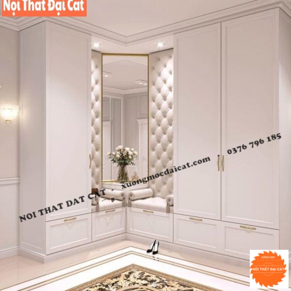 Tủ áo quần tone trắng MS22317