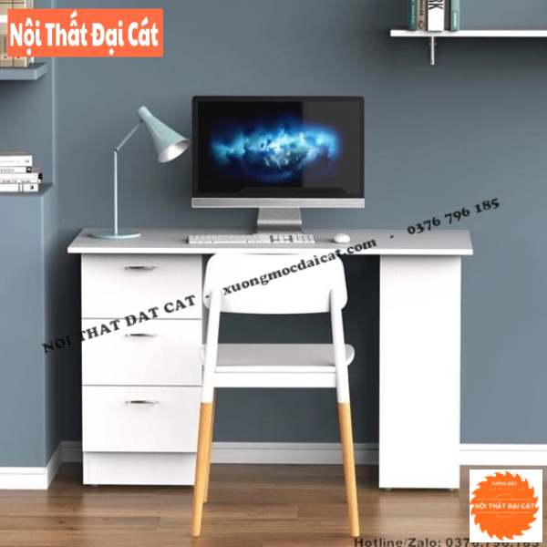 Bàn làm việc gỗ thiết kế hiện đại BLV124