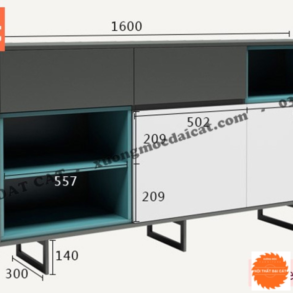 Tủ đựng đồ, trang trí gỗ MDF TĐ103