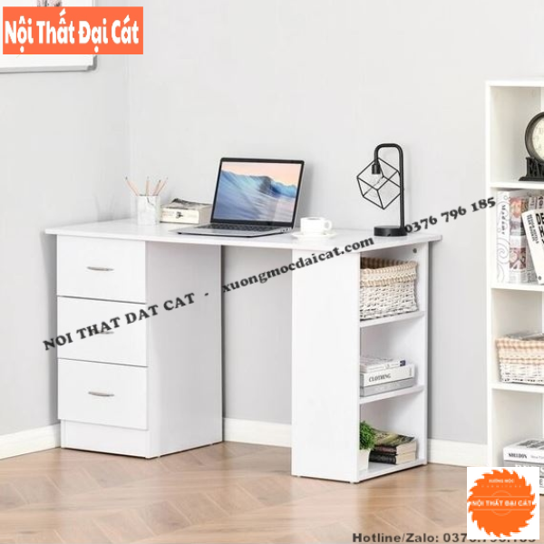 Bàn làm việc gỗ thiết kế hiện đại BLV124