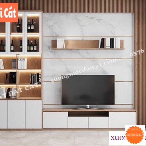 Kệ tivi kết hợp tủ rượu trang trí KKH073