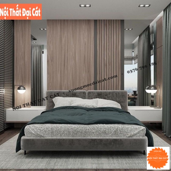 Vách ốp đầu giường gỗ VOĐG022
