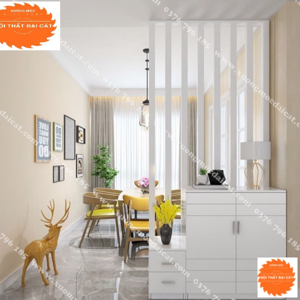 Vách ngăn kết hợp tủ giày VN061