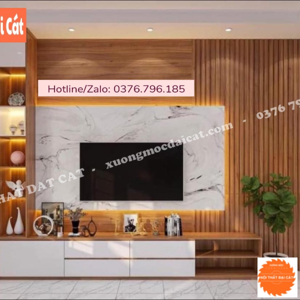 Vách ốp kệ tivi VO049