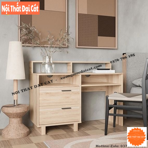 Bàn làm việc tại nhà nhỏ gọn bằng gỗ BLV125