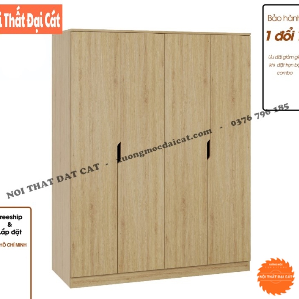 Tủ quần áo gia đình 4 cánh TA433