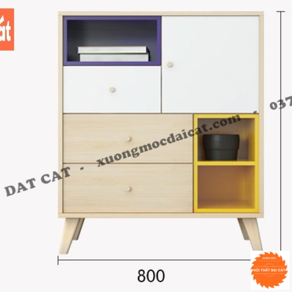 Tủ đựng đồ gia đình dáng thấp TĐ104