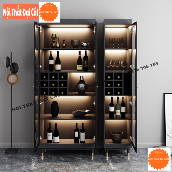 Tủ rượu gỗ MDF hiện đại - sang trọng TR031